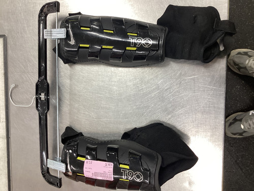 Vist Large View of Product Image Which is Used Nike T90 Soccer Shin Guards Junior Black MD