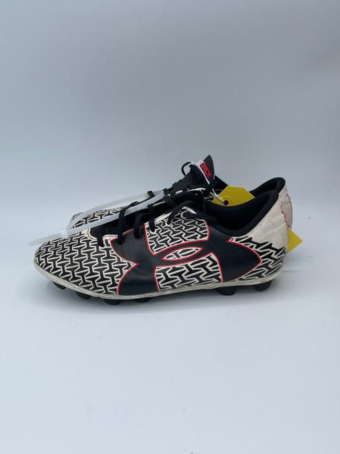 Vist Large View of Product Image Which is Used Under Armour Soccer Cleats White Junior 04.5