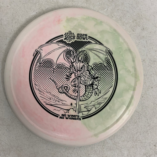 Vist Large View of Product Image Which is Used Innova DX RHYNO Disc Golf Mid Range White 170g