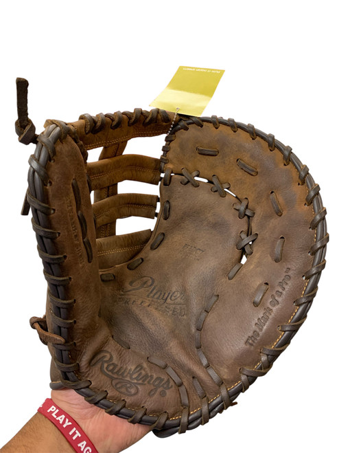 Vist Large View of Product Image Which is Used Rawlings PLAYER PREFERRED 12.5 1ST BASE BB/SB First Base RH Throw Brown 12 1/2"
