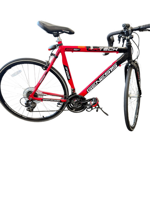 Vist Large View of Product Image Which is Used GENESIS ROAD TECH Hybrid/City Bike Mens Red 59-60cm - XL Frame
