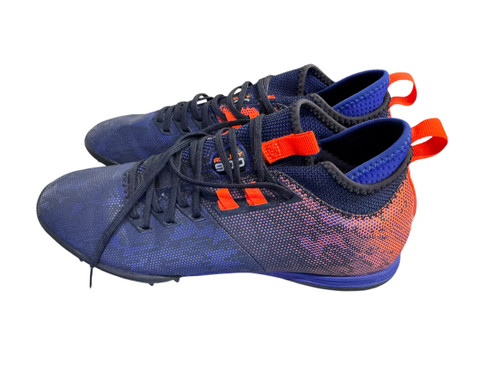 Vist Large View of Product Image Which is Used Soccer Indoor Shoes Royal Blue Senior 9.5