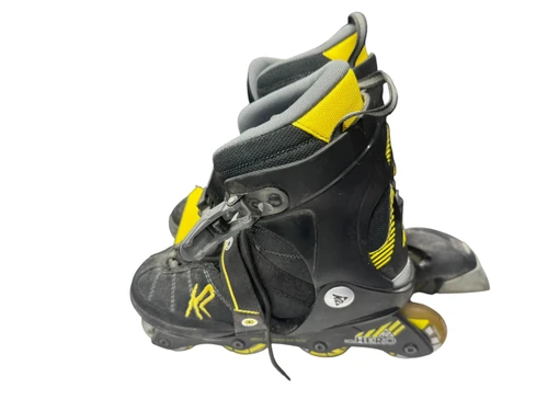 Vist Large View of Product Image Which is Used K2 SK8 HERO Junior Roller Quad Skates Grey Adjustable