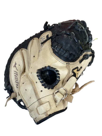 Vist Large View of Product Image Which is Used Mizuno CATCHERS GLOVE BB/SB Catchers RH Throw Black And Tan 30"