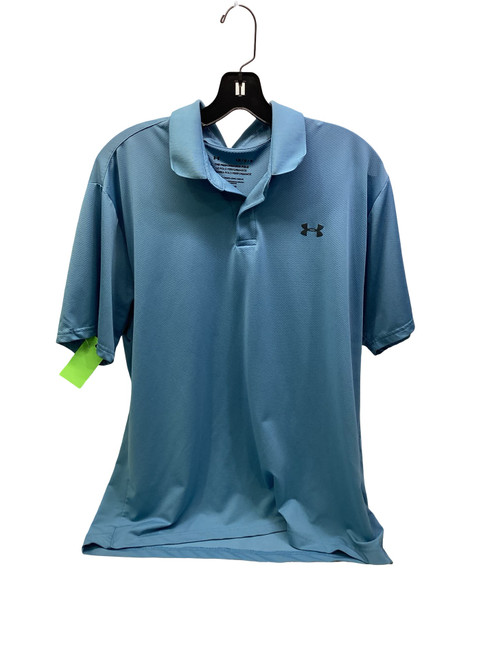Vist Large View of Product Image Which is Used Under Armour PERFORMANCE POLO S.S. Golf Shirt M Carolina Blue LG