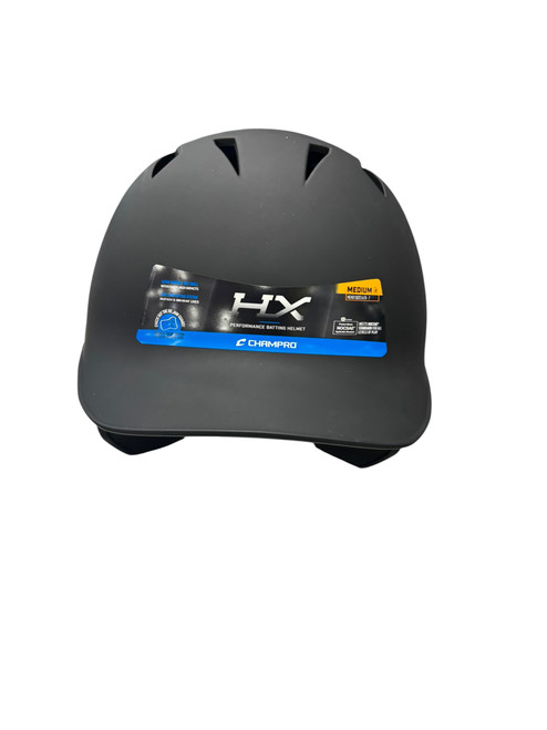 Vist Large View of Product Image Which is Used Champro HX Batting Helmet No Mask Gun Metal Grey MD