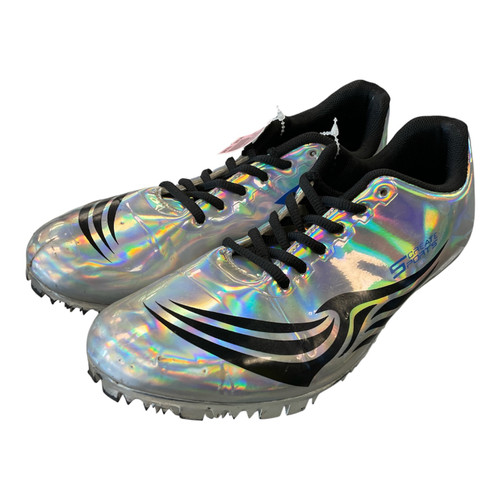 Vist Large View of Product Image Which is Used THESTRON TRACK SPIKES Track & Field Cleats Adult Silver Senior 6.5
