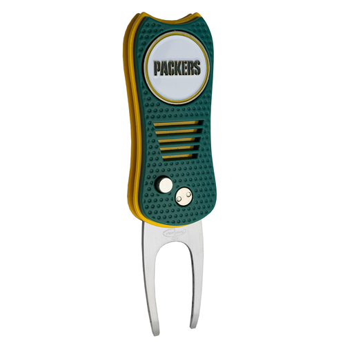 Vist Large View of Product Image Which is New Team Golf NFL Switchblade Divot Golf Tool- Green Bay Packers