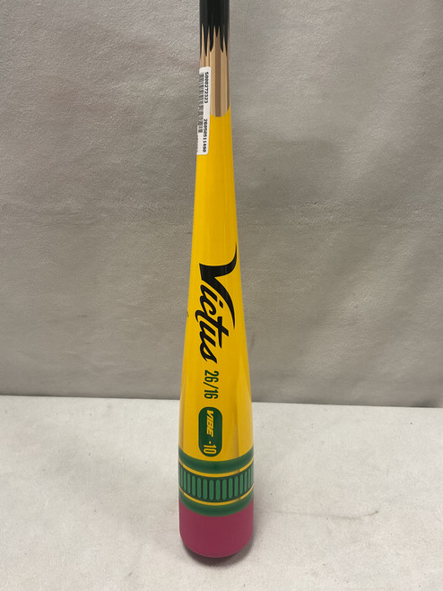 Vist Large View of Product Image Which is Used Victus VIBE PENCIL BAT BB/SB USA 2 5/8 Bat 26"