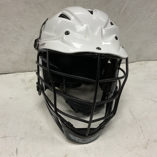 Vist Large View of Product Image Which is Used Cascade CPVR Lacrosse Helmet White S/M