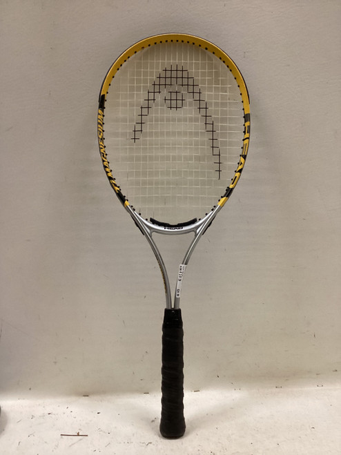 Vist Large View of Product Image Which is Used Head Racquet TI MAGNESIUM Adult Tennis Racquet Yellow 4 1/4"
