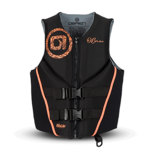 Vist Large View of Product Image Which is New O'Brien Women's Traditional Neo RS Life Jacket- Coral XL