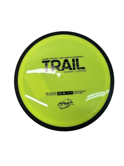 Vist Large View of Product Image Which is Used MVP 2021 TRAIL Disc Golf Driver Yellow 169g