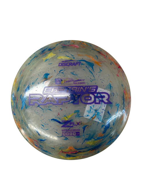 Vist Large View of Product Image Which is Used Discraft CAPTAIN RAPTOR JAWBREAKER Disc Golf Driver Clear