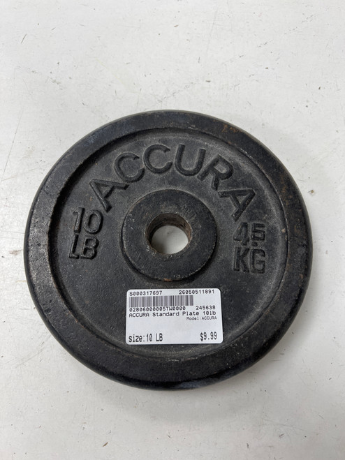 Vist Large View of Product Image Which is Used ACCURA Standard Plate (Each) 10 lb