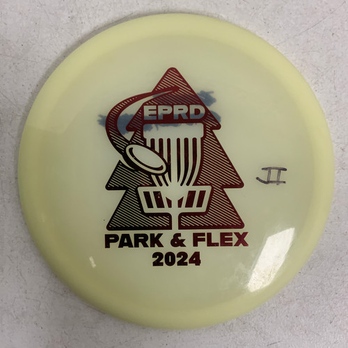 Vist Large View of Product Image Which is Used Innova CHAMPION GLOW LEOPARD3 Disc Golf Driver White 172g