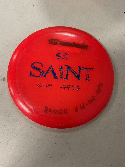 Vist Large View of Product Image Which is Used Latitude 64 OPTO SAINT Disc Golf Driver Red