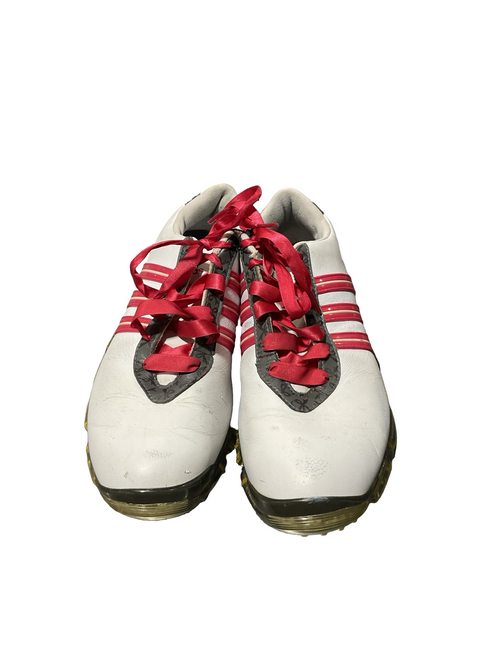 Vist Large View of Product Image Which is Used Adidas Womens Golf Shoes White Senior 8.5