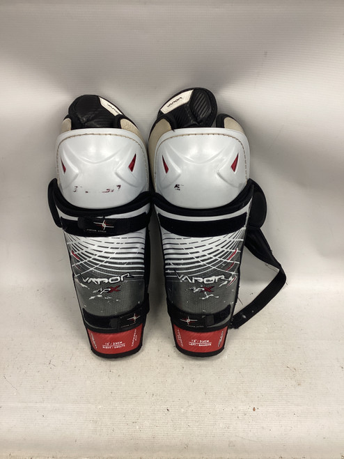 Vist Large View of Product Image Which is Used Bauer VAPOR APX Senior Shin Guards White 13"