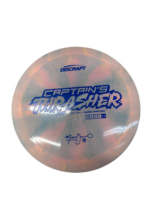 Vist Large View of Product Image Which is Used Discraft CAPTAINS THRASHER GANNON Disc Golf Driver Coral 168g