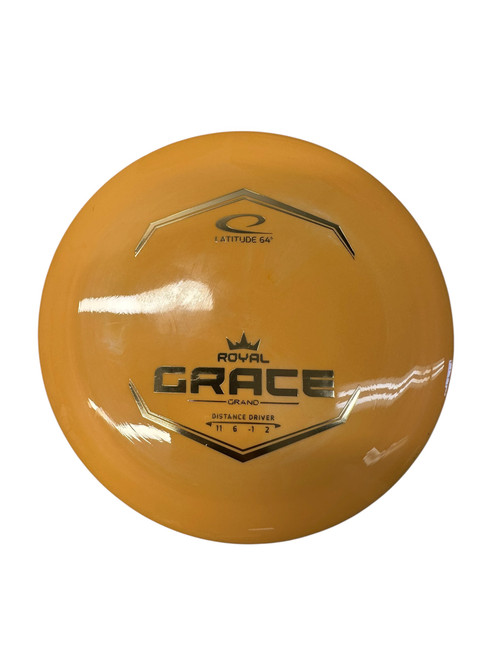 Vist Large View of Product Image Which is Used Latitude 64 ROYAL GRACE Disc Golf Driver Orange 169g