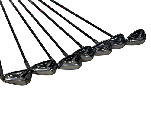Vist Large View of Product Image Which is Used Taylormade 2016 M2 Mens Golf Iron Set RH 6I-SW w/ 65g R-Flex Shafts