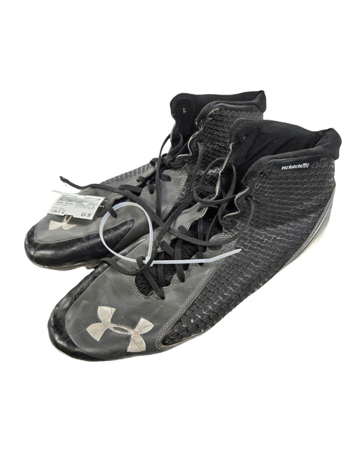 Vist Large View of Product Image Which is Used Under Armour CLUTCH FIT CLEATS Adult FB Cleats Grey Senior 12