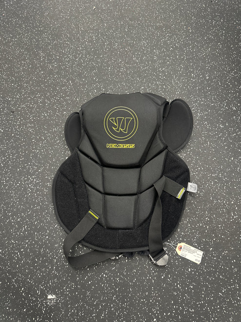 Vist Large View of Product Image Which is Used Warrior NEMESIS LAX Goalie Chest M Black LG