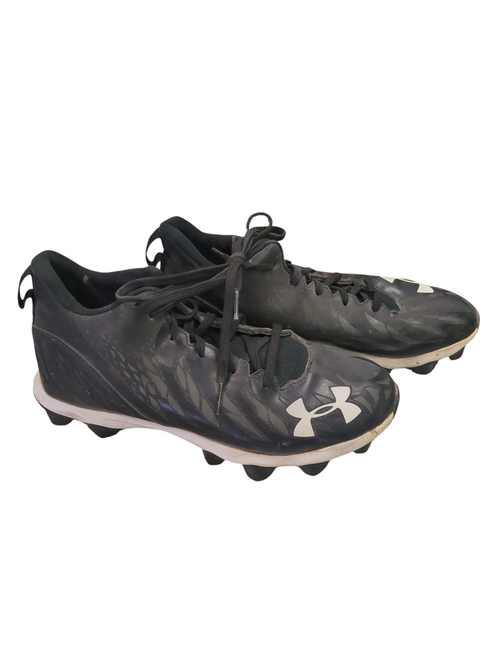 Vist Large View of Product Image Which is Used Under Armour 4206478309 BLK/WHT CLEATS BB/SB Cleats Black Junior 06