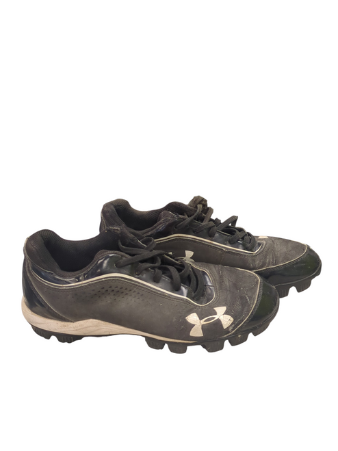 Vist Large View of Product Image Which is Used Under Armour 1229848-011 BLK/WHT CLEAT BB/SB Cleats Black Senior 5
