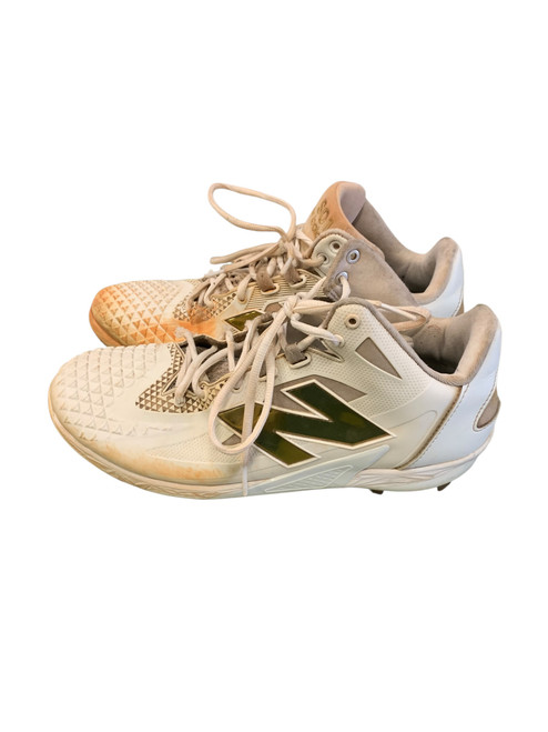 Vist Large View of Product Image Which is Used New Balance SO1 BB/SB Cleats White Senior 12