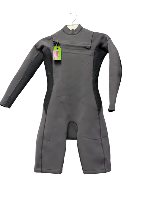 Vist Large View of Product Image Which is Used VOLCOM MODULATOR Chest Zip Junior Long Sleeve Spring Suit Grey Size 14 / 5'1" - 5'4" 100-110lb