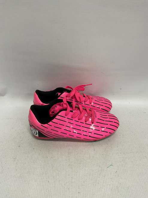 Vist Large View of Product Image Which is Used Soccer Cleats Black And Pink Junior 03.5
