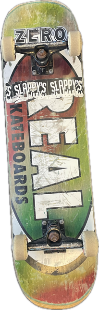 Vist Large View of Product Image Which is Used REAL W/ROYAL Complete Skateboard Green 8"