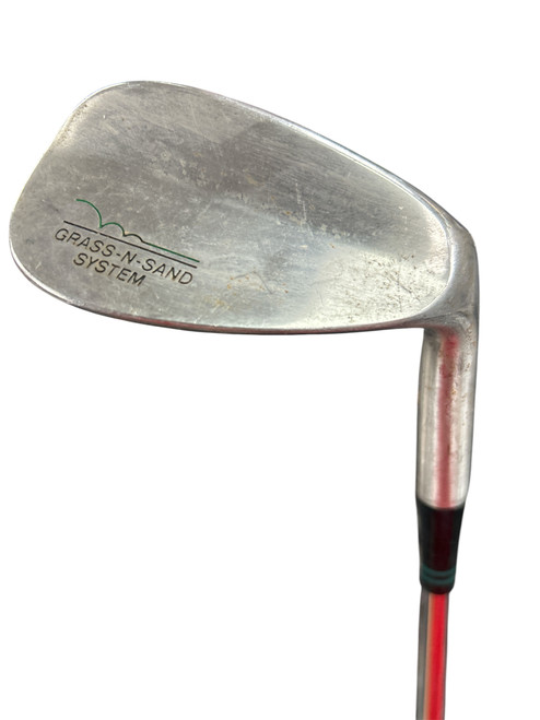 Vist Large View of Product Image Which is Used MacGregor GRASS N SAND FT Golf Wedge Mens RH Sand Wedge