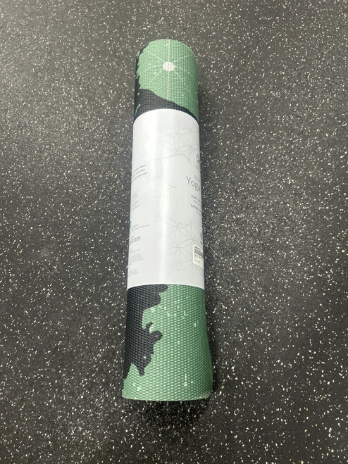 Vist Large View of Product Image Which is Used Gaiam Yoga Mat Green