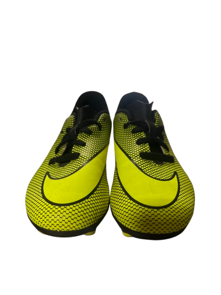 Vist Large View of Product Image Which is Used Nike Soccer Cleats Green And Chrome Youth 11.0