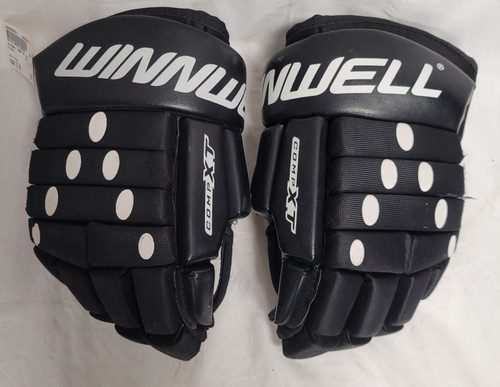 Vist Large View of Product Image Which is Used WinnWell COMP XT Junior Gloves Black 12"