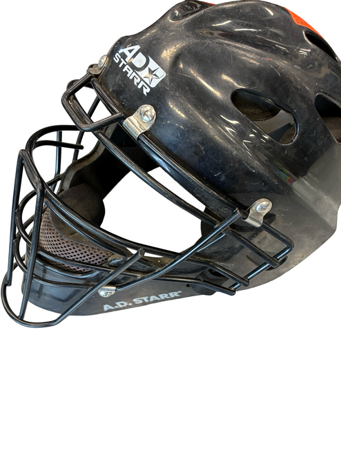 Vist Large View of Product Image Which is Used A.D. STARR CATCHER HELMET Catchers Helmet w/Mask Black MD