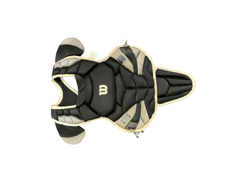 Vist Large View of Product Image Which is Used Wilson CHEST PROTECTOR Catchers Chest Protector Black Adult
