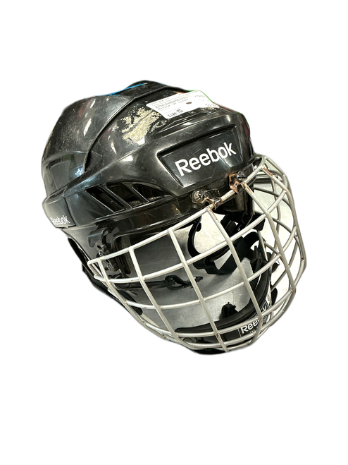 Vist Large View of Product Image Which is Used Reebok 3K Helmet Cage Combo Black MD