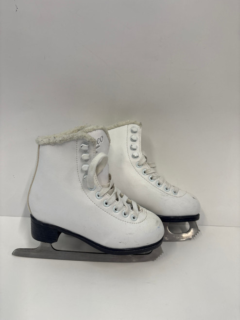 Vist Large View of Product Image Which is Used Jackson CAMEO Girls Figure Skate White Youth 12.0