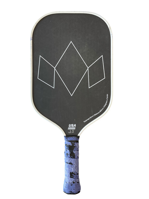Vist Large View of Product Image Which is Used Diadem WARRIOR EDGE Pickleball Racquet Black