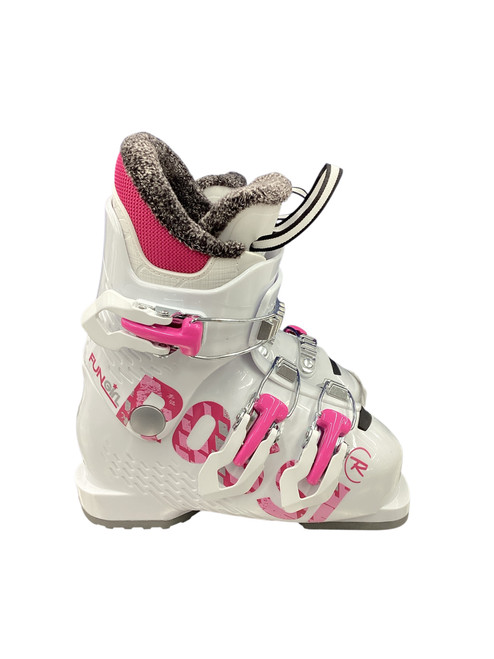 Vist Large View of Product Image Which is Used Rossignol FUN GIRL Girls DH Ski Boot White 185 MP - Y12