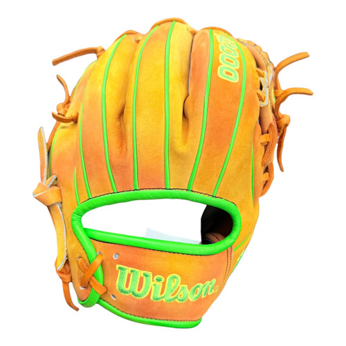 Vist Large View of Product Image Which is Wilson 1786 A2000 GEORGIA PEACH Glove RH Throw Orange 11 1/2"