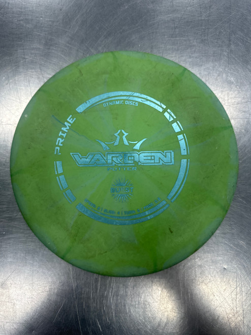 Vist Large View of Product Image Which is Used Dynamic Discs PRIME BURST WARDEN Disc Golf Putter Green