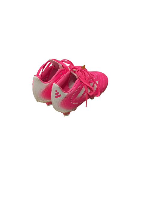 Vist Large View of Product Image Which is Used Adidas Soccer Cleats Pink Youth 13.0