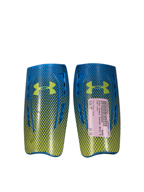 Vist Large View of Product Image Which is Used Under Armour Soccer Shin Guards Youth Royal Blue SM