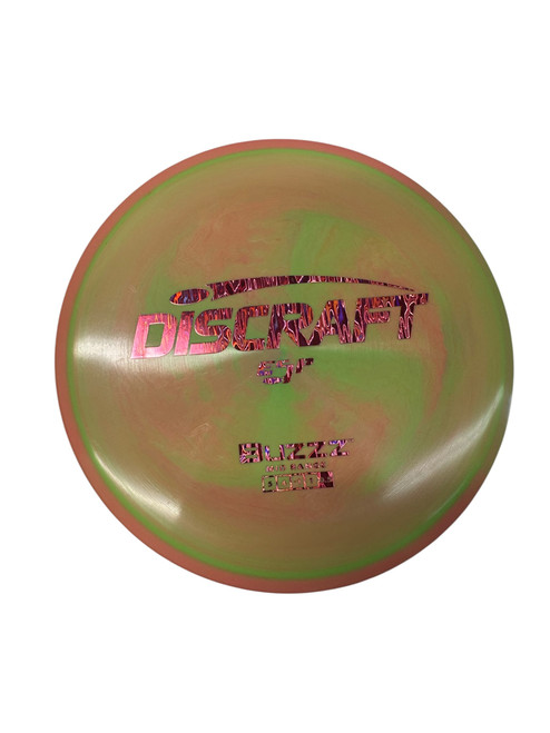 Vist Large View of Product Image Which is Used Discraft BUZZZ ESP Disc Golf Mid Range Pink 176g