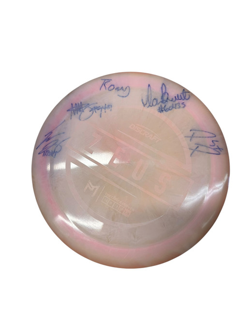 Vist Large View of Product Image Which is Used Discraft ZEUS Disc Golf Driver Pink 173g